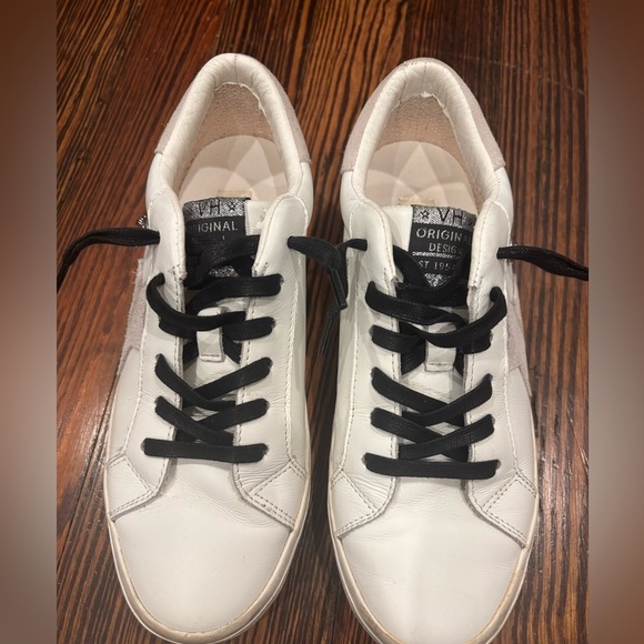 Vintage Havana Black Lace White Low Top Sneaker With Chain Star Sz 8 - Picture 2 of 8